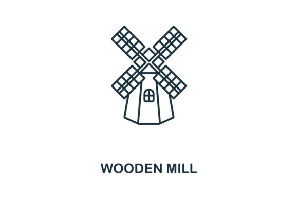 Discover the Versatile Wooden Mill Icon for Your Creative Projects