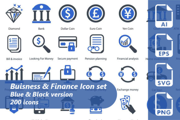 Explore the Versatile Business and Finance Icon Set