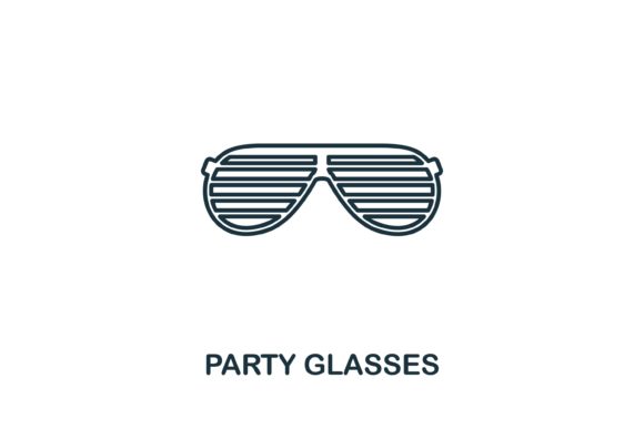 Party Glasses Icon: A Versatile Symbol for Your Design Needs