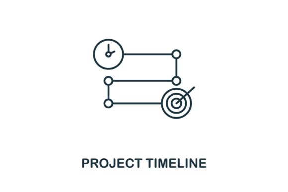 Project Timeline Icon: A Versatile Design Asset