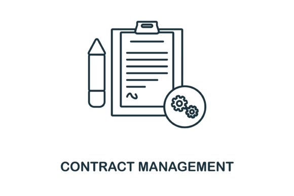 Strategic Use of Contract Management Icon for Enhanced Business Operations