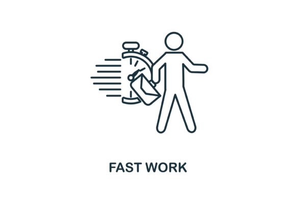 Streamlining Efficiency: The Fast Work Icon and Its Role in Modern Digital Transformation