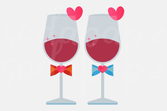 Valentines - Champagne Glasses: A Perfect Addition to Your Creative Toolkit
