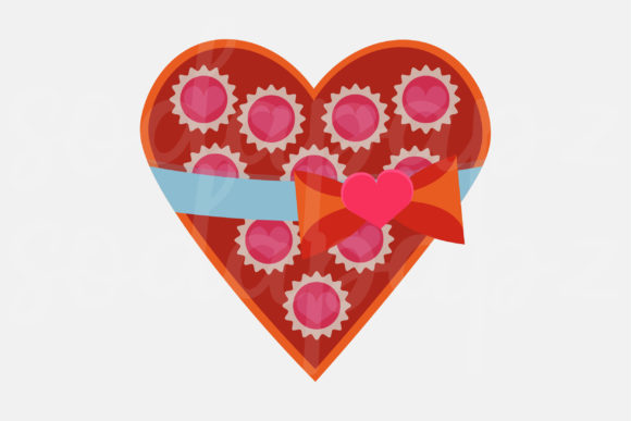Valentines - Heart Chocolate Box: A Versatile Icon for Creative Projects