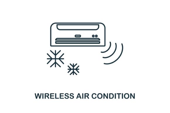 Wireless Air Condition Icon: Enhancing Digital Designs